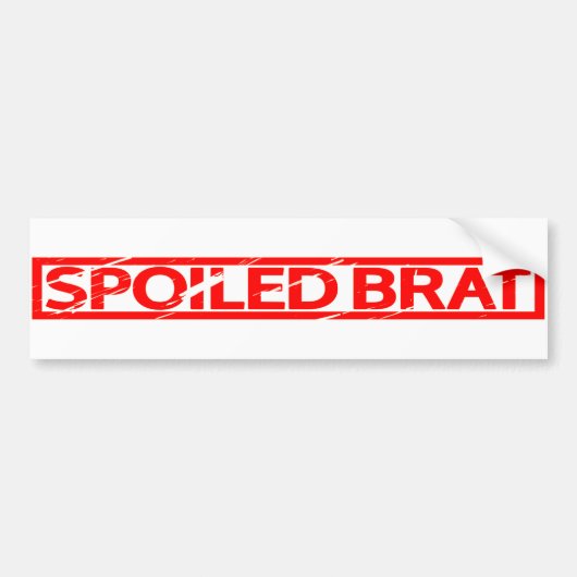 Spoiled Brat Stamp Bumpersticker (Voorkant)