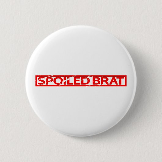 Spoiled Brat Stamp Ronde Button 5,7 Cm (Voorkant)