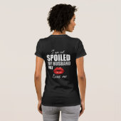 Spoiled by Husband Shirt Design Red Lips Graphic (Achterkant volledig)