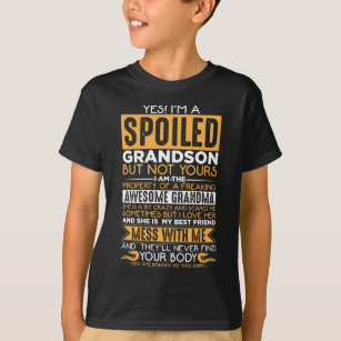 Spoiled Grandson Geweldige Grandma Grandchild T-shirt