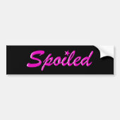 Spoiled Grapphic Designed Bumpersticker (Voorkant)