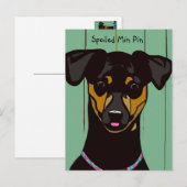 Spoiled Min Pin Briefkaart (Voorkant / Achterkant)