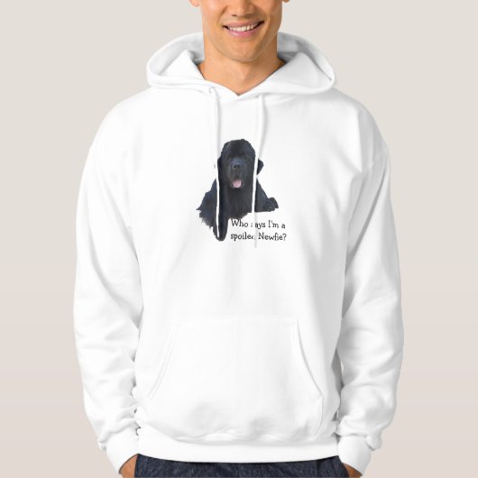 Spoiled Newfoundland Dog Hoodie (Voorkant)
