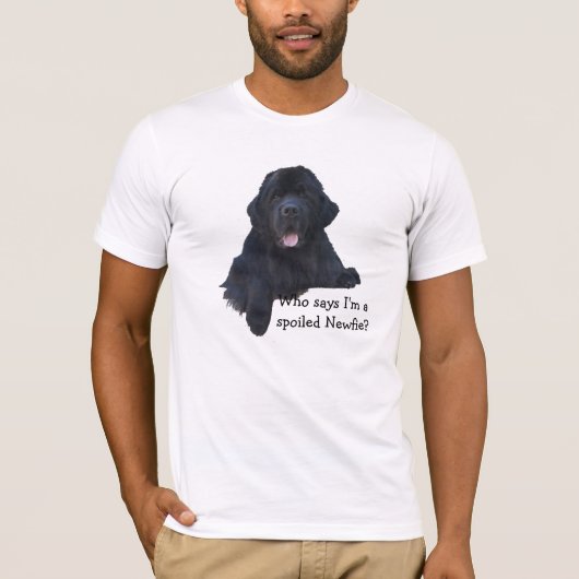 Spoiled Newfoundland Dog T-shirt (Voorkant)