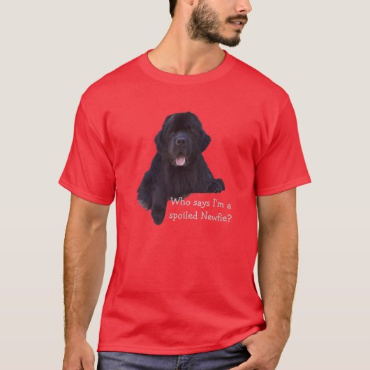 Spoiled Newfoundland Dog T-shirt (Voorkant)
