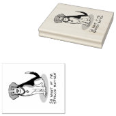 Spoiled Rotten Beagle (tri color 3) Dog Funny Rubberstempel (Gestempeld)