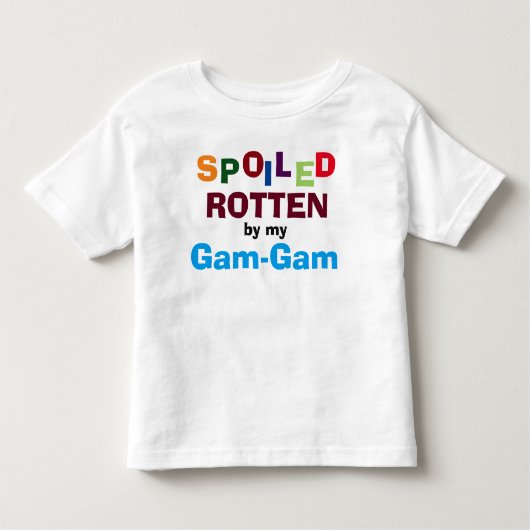 Spoiled Rotten beroemd gemaakt door My Gam-Gam Bab Kinder Shirts (Voorkant)