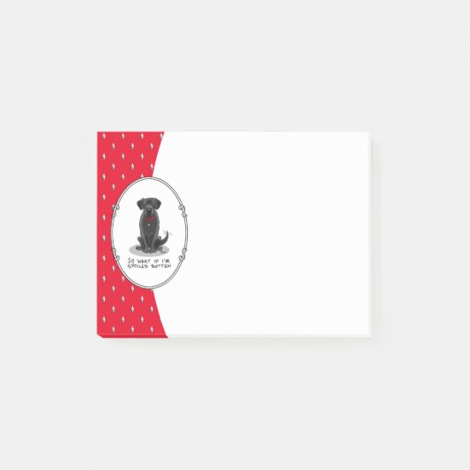 Spoiled Rotten Black Lab Labrador Retriever Dog Post-it® Notes (Voorkant)