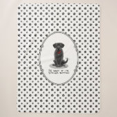 Spoiled Rotten Black Lab Labrador Retriever Dog Sherpa Deken (Voorkant)