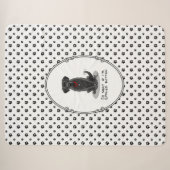 Spoiled Rotten Black Lab Labrador Retriever Dog Sherpa Deken (Voorkant (horizontaal))