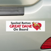 Spoiled Rotten Blrindle Dane Bumpersticker (Op auto)