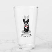 Spoiled Rotten Boston Terrier (zwarte hond) Glas (Achterkant)