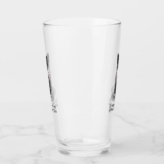 Spoiled Rotten Boston Terrier (zwarte hond) Glas (Links)