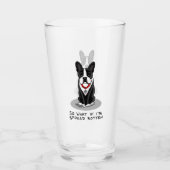 Spoiled Rotten Boston Terrier (zwarte hond) Glas (Voorkant)