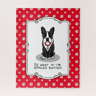 Spoiled Rotten Boston Terrier (zwarte hond) Legpuzzel