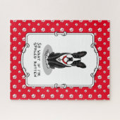 Spoiled Rotten Boston Terrier (zwarte hond) Legpuzzel (Horizontaal)