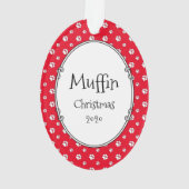 Spoiled Rotten Boston Terrier (zwarte hond) Ornament (achterkant)