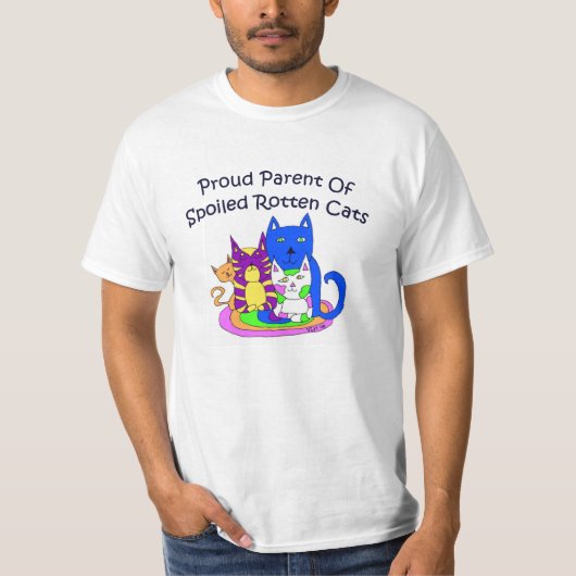 Spoiled Rotten Cats T-Shirt (Voorkant)