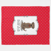 Spoiled Rotten Chocolate Lab Labrador Retriever Fleece Deken (Voorkant (Horizontaal))