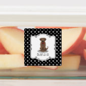 Spoiled Rotten Chocolate Lab Labrador Retriever Labels (Aangebracht)