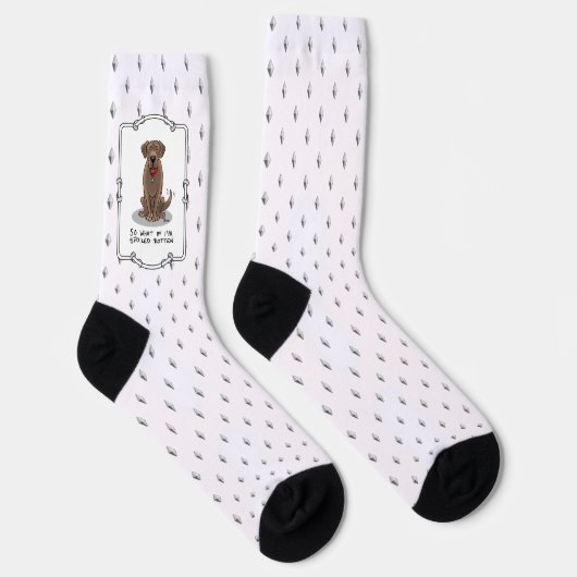 Spoiled Rotten Chocolate Lab Labrador Retriever Sokken (Rechts)