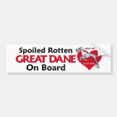 Spoiled Rotten Merle Dane Bumpersticker (Voorkant)