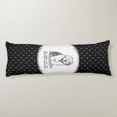 Spoiled Rotten Old English Sheepdog (Grey 1) Funny Lichaamskussen (Achterkant)