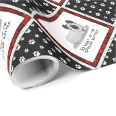 Spoiled Rotten Skye Terrier Dog (zilver) Cute Fun Cadeaupapier (Rol Hoek)