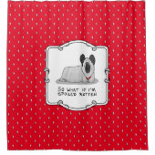 Spoiled Rotten Skye Terrier Dog (zilver) Cute Fun Douchegordijn (Voorkant)