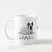 Spoiled Rotten Skye Terrier Dog (zilver) Cute Fun Koffiemok (Links)