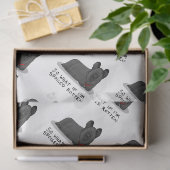 Spoiled Rotten Skye Terrier Dog (zwart) Cute Funny Tissuepapier (Geschenk)