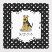 Spoiled Rotten Welsh Terrier Dog - Cute Labels (Design 1)