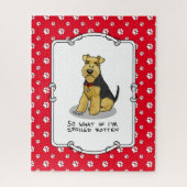 Spoiled Rotten Welsh Terrier Dog - Cute Legpuzzel (Verticaal)