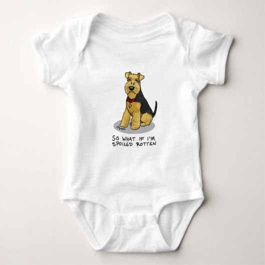 Spoiled Rotten Welsh Terrier Dog - Cute Romper (Voorkant)