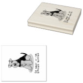 Spoiled Rotten Welsh Terrier Dog - Cute Rubberstempel (Gestempeld)