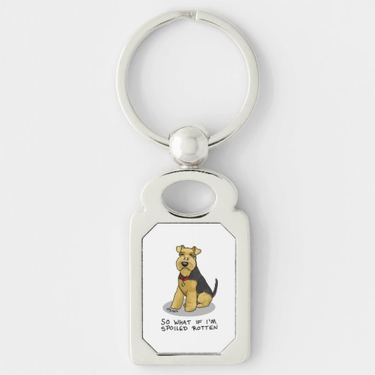 Spoiled Rotten Welsh Terrier Dog - Cute Sleutelhanger (Voorkant)