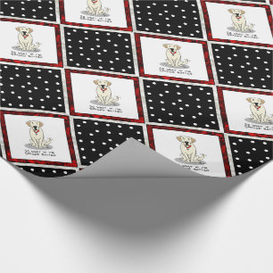 Spoiled Rotten Yellow Lab Labrador Retriever Funny Cadeaupapier