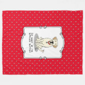 Spoiled Rotten Yellow Lab Labrador Retriever Funny Fleece Deken (Voorkant (Horizontaal))