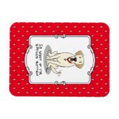 Spoiled Rotten Yellow Lab Labrador Retriever Funny Magneet (Horizontaal)