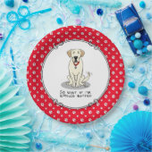 Spoiled Rotten Yellow Lab Labrador Retriever Funny Papieren Bordje (Feest)