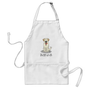 Spoiled Rotten Yellow Lab Labrador Retriever Funny Standaard Schort