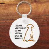 Spoiled Vizsla Sleutelhanger (Voorkant)