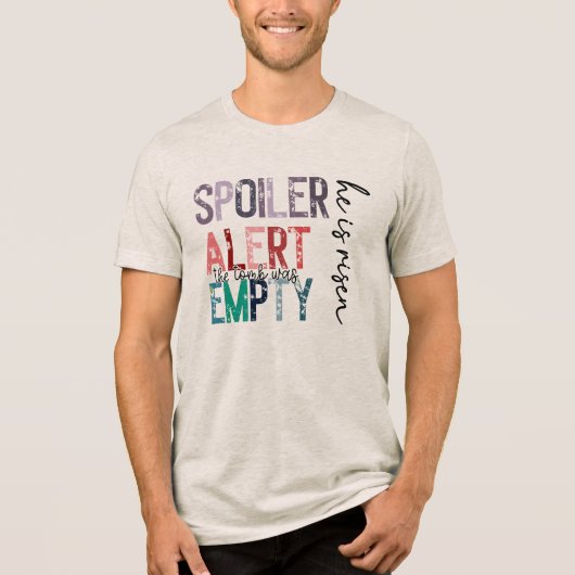 Spoiler Aert - Het graf was leeg Tri-Blend Shirt (Voorkant)