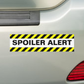 SPOILER ALERT BUMPERSTICKER (Op auto)