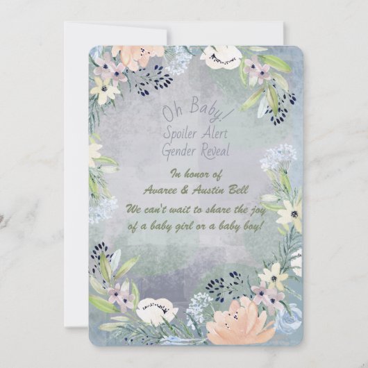 Spoiler Alert Geslacht Openheid Uitnodiging (Voorkant)