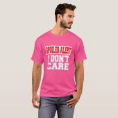 Spoiler Alert I Dont Care Emo Clothes T-shirt (Voorkant volledig)