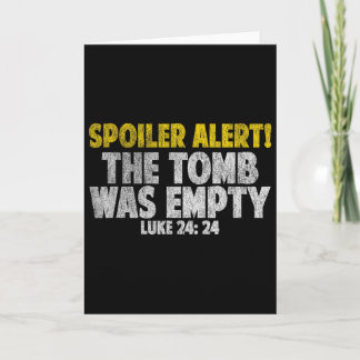 Spoiler Alert The Tomb Was Empty Shirt Jesus Bible Kaart