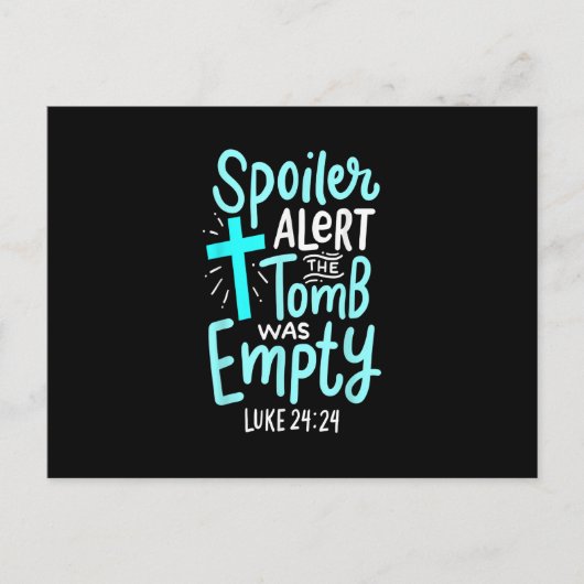 Spoiler Alert Tomb was Leeg paasse religieuze Chri Briefkaart (Voorkant)