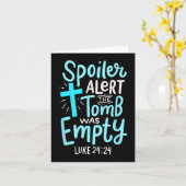 Spoiler Alert Tomb was Leeg paasse religieuze Chri Kaart (Gele Bloem)