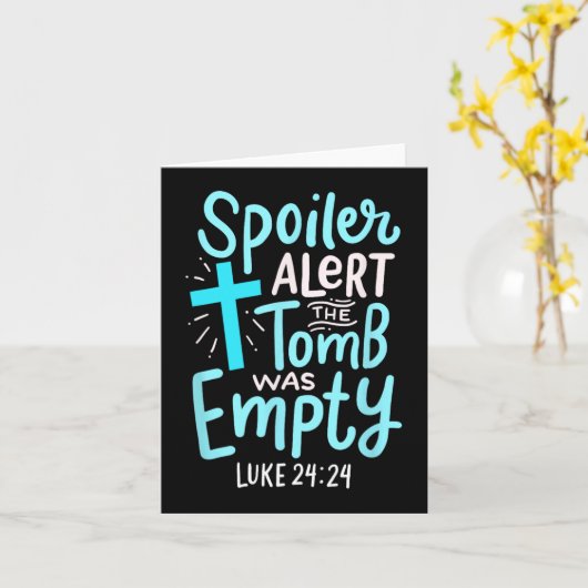 Spoiler Alert Tomb was Leeg paasse religieuze Chri Kaart (Gele Bloem)